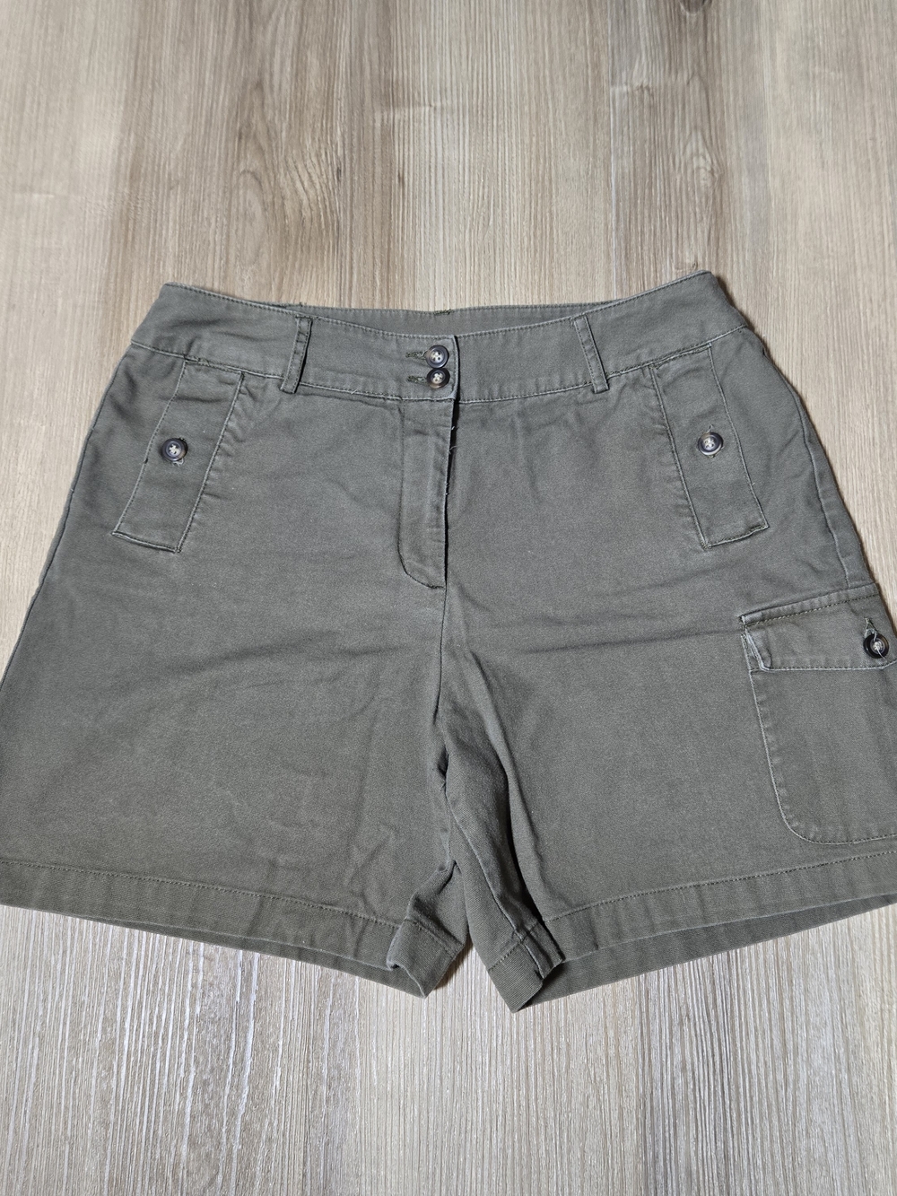 Westbound Olive Green Cargo Shorts
